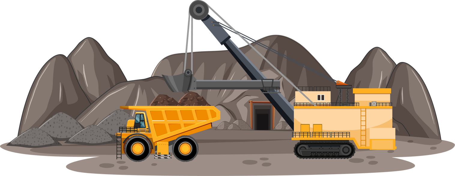 Landscape of coal mine